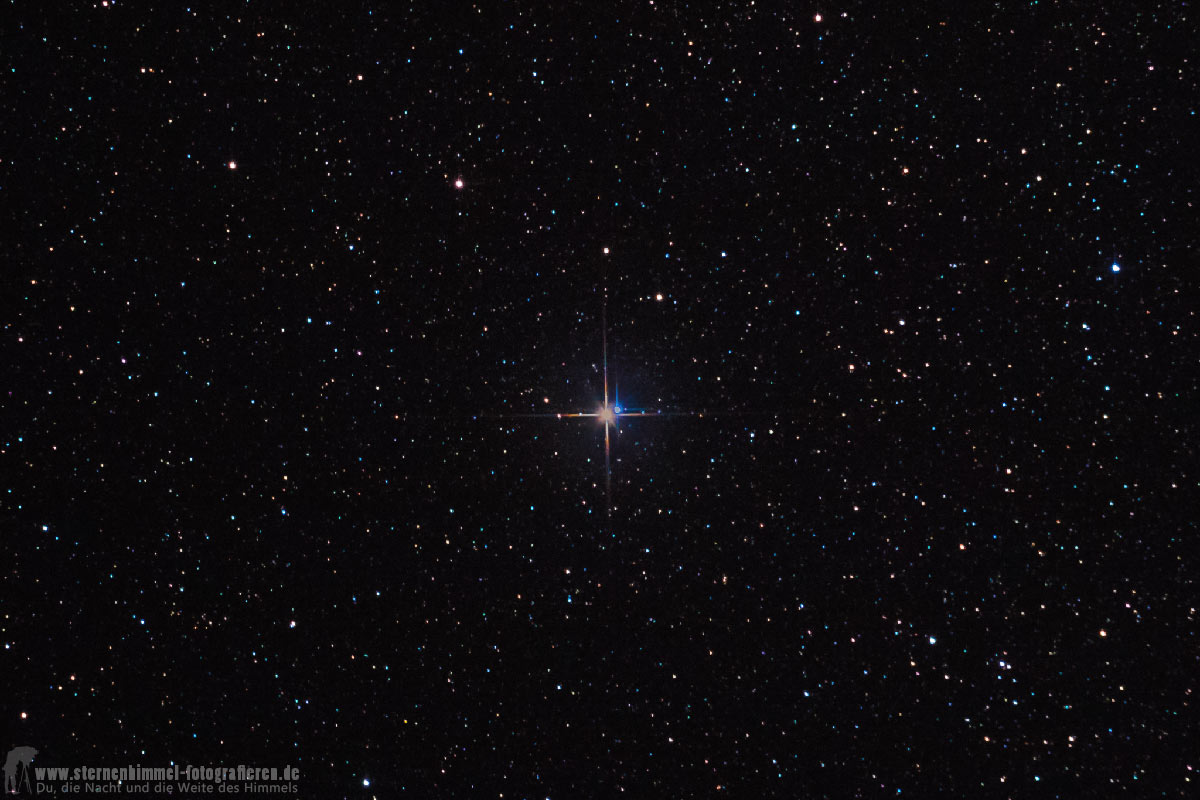 Doppelster, Doppelsternsystem Albireo im Sternbild Schwan, Cygnus