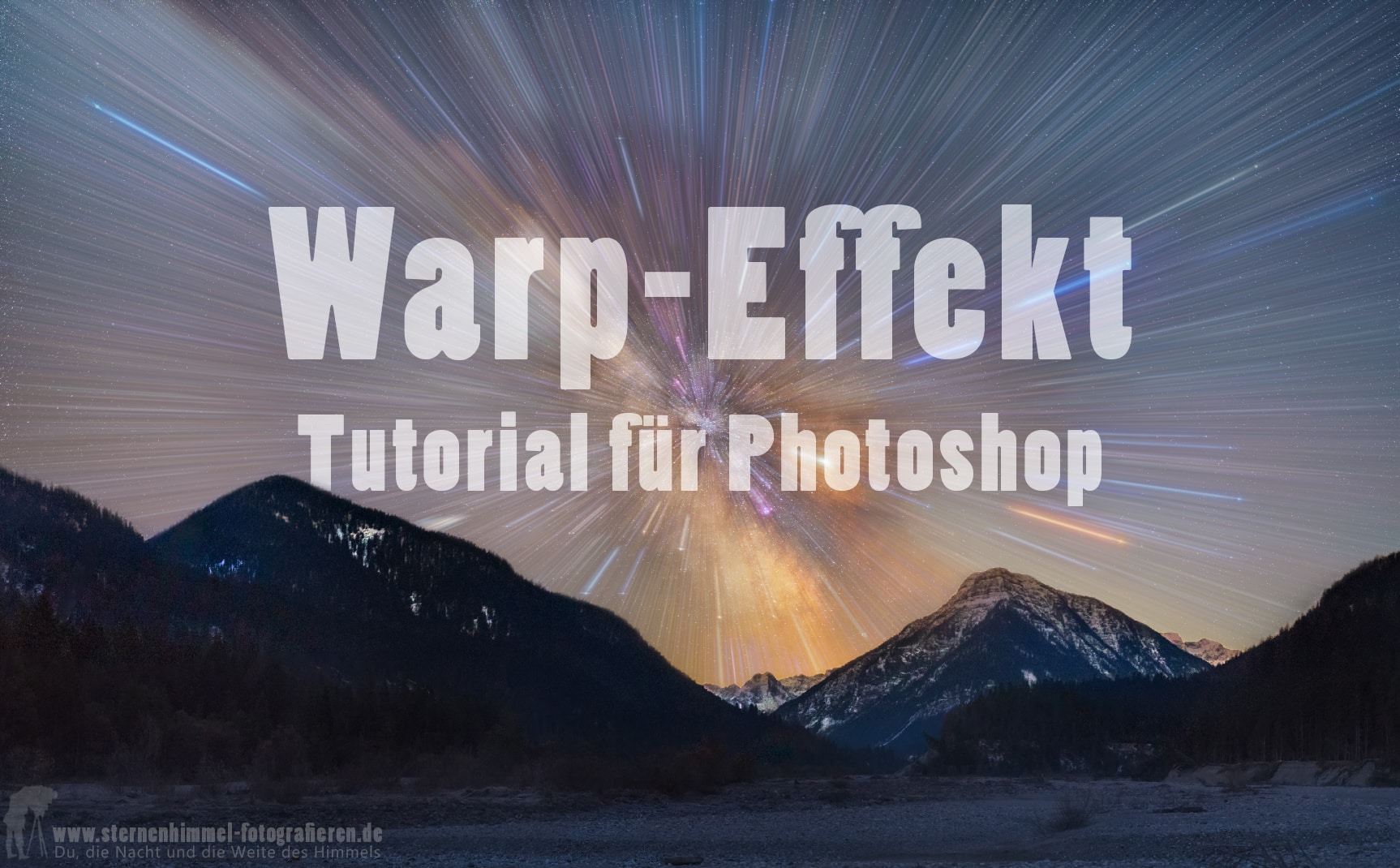 Turorial - Anleitung: Zoom-Effekt, Warp-Effekt für Photoshop