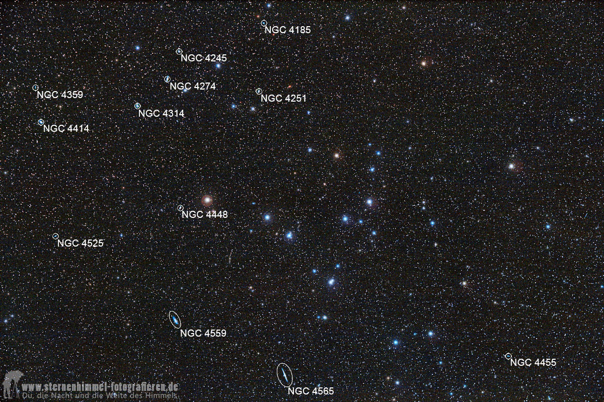Galaxien im Haar der Berenike - 135 mm