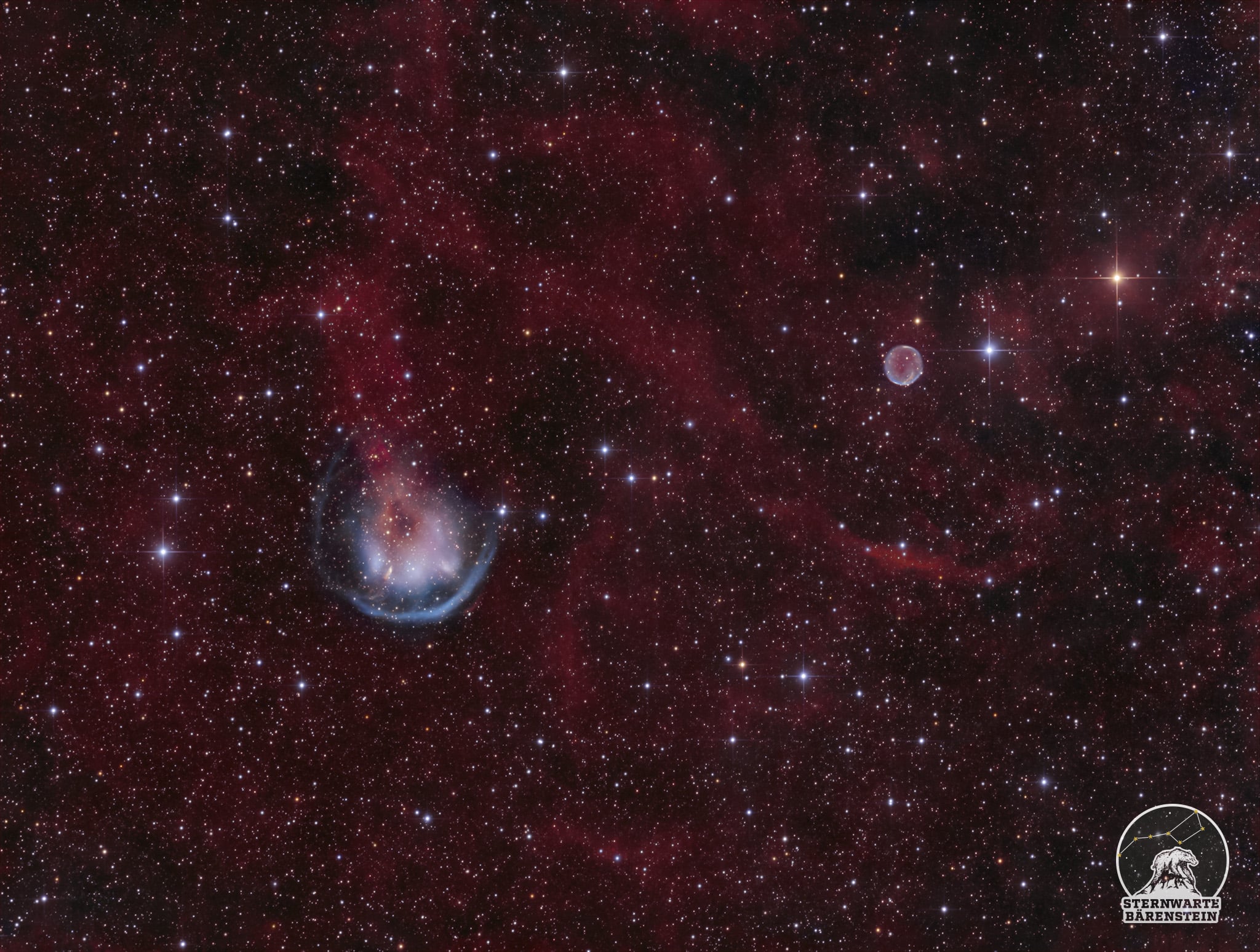 HFG1 und Abell6 im Sternbild Kassiopeia