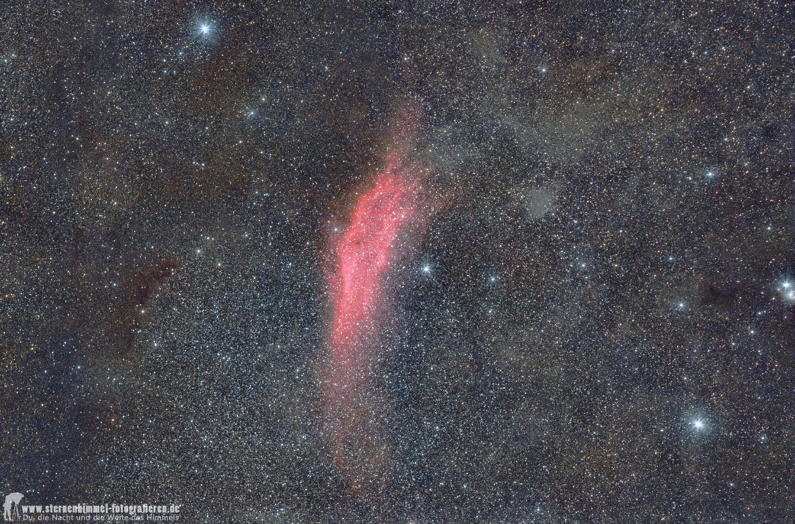 California Nebel NGC 1499 im Sternbild Perseus - Canon 6Da - Omegon Minitrack LX3