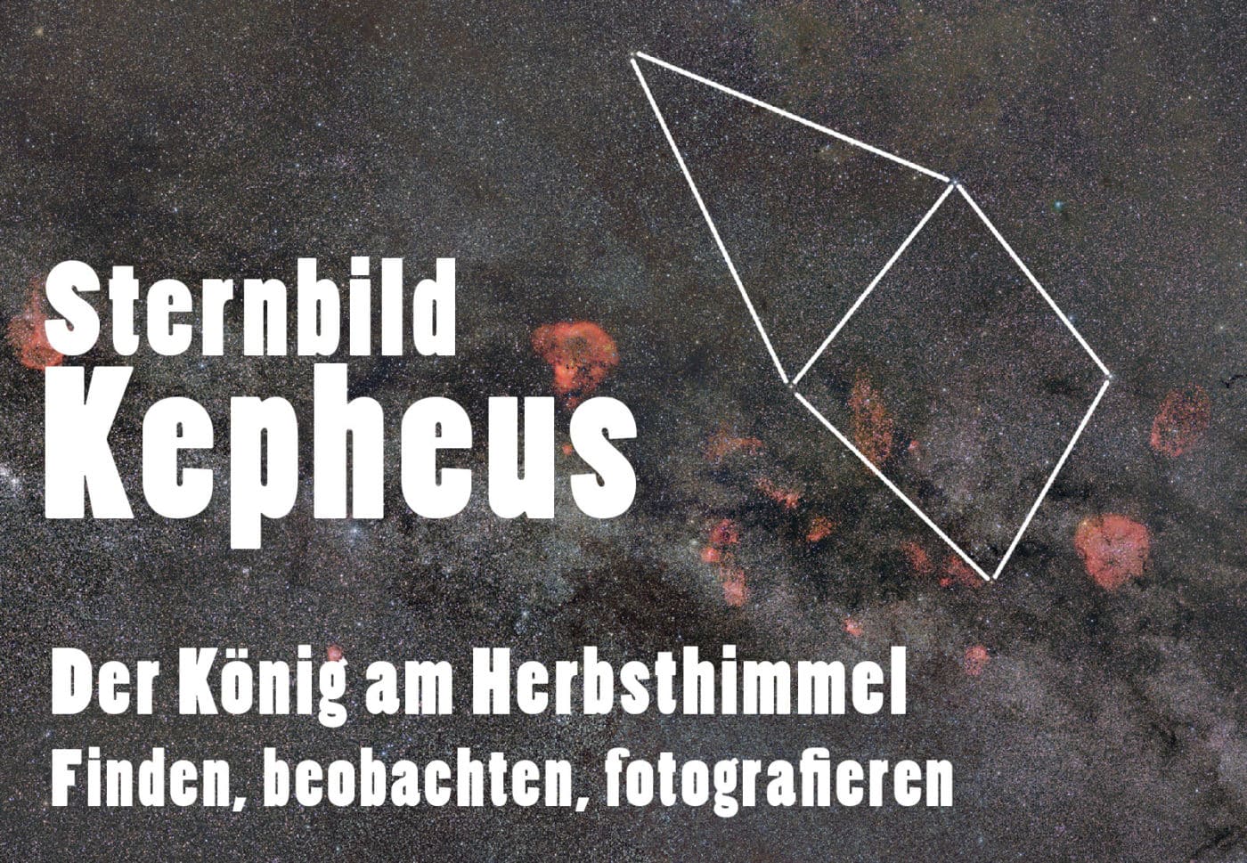 Sternbild Kepheus - Titelbild mit Logo