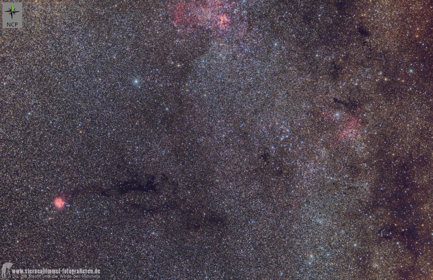 Kokon-Nebel, Cocoon-Nebula, 274 mm, Widefield, B168, M34, Cygnus