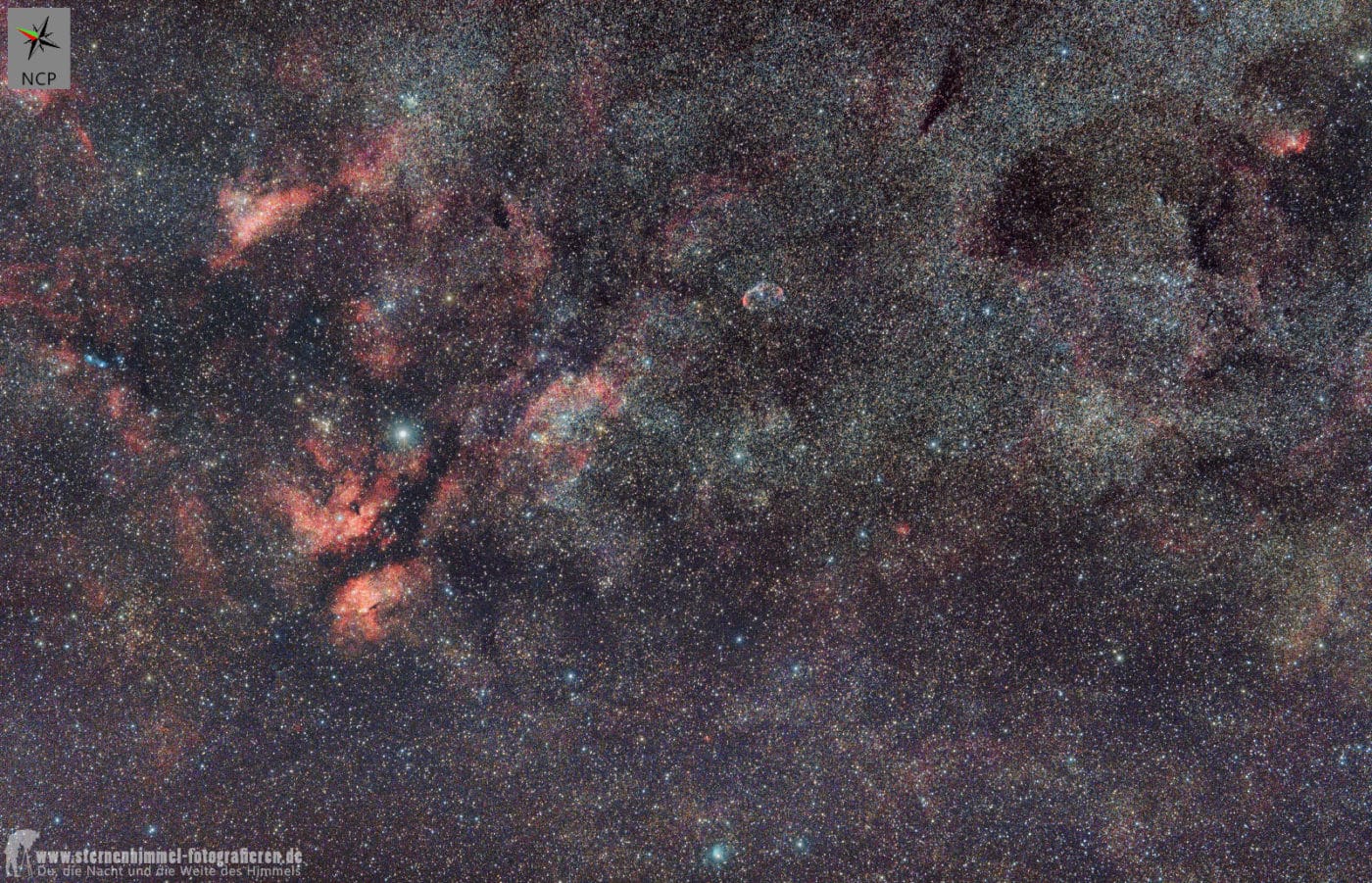 IC 1318 und NGC 6888 im Sternbild Schwan mit Samyang 135 mm auf iOptron Skyguider Pro im Test