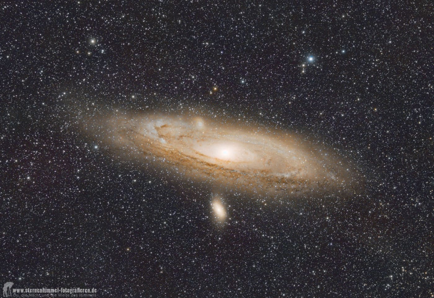 Andromeda Galaxie M31 mit Omegon Minitrack LX4