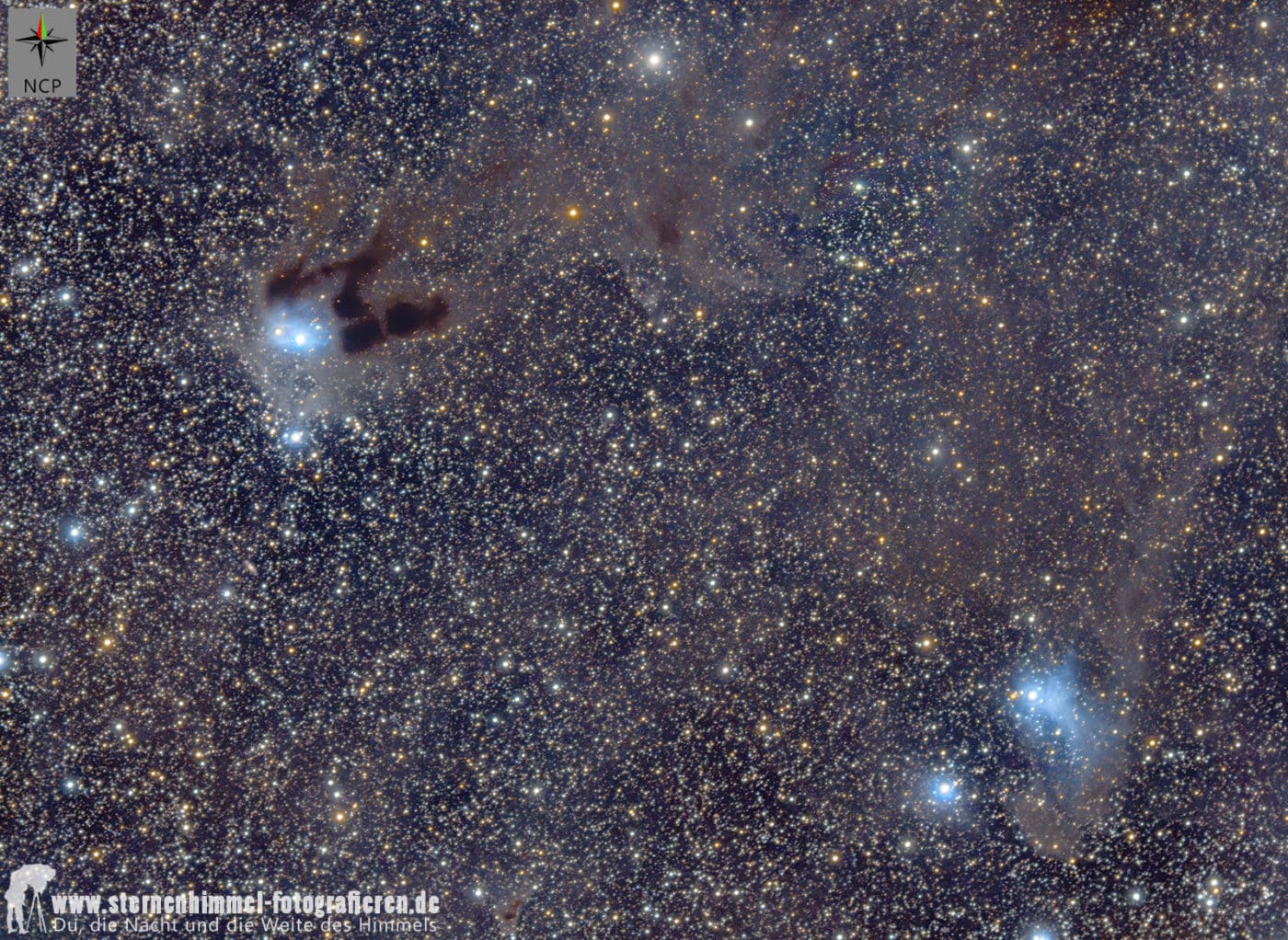 Auriga + Taurus. Van den Berg 31, vdb29, B27, Barnard 28 und 29, LDN 1515, 1513, LBN 792