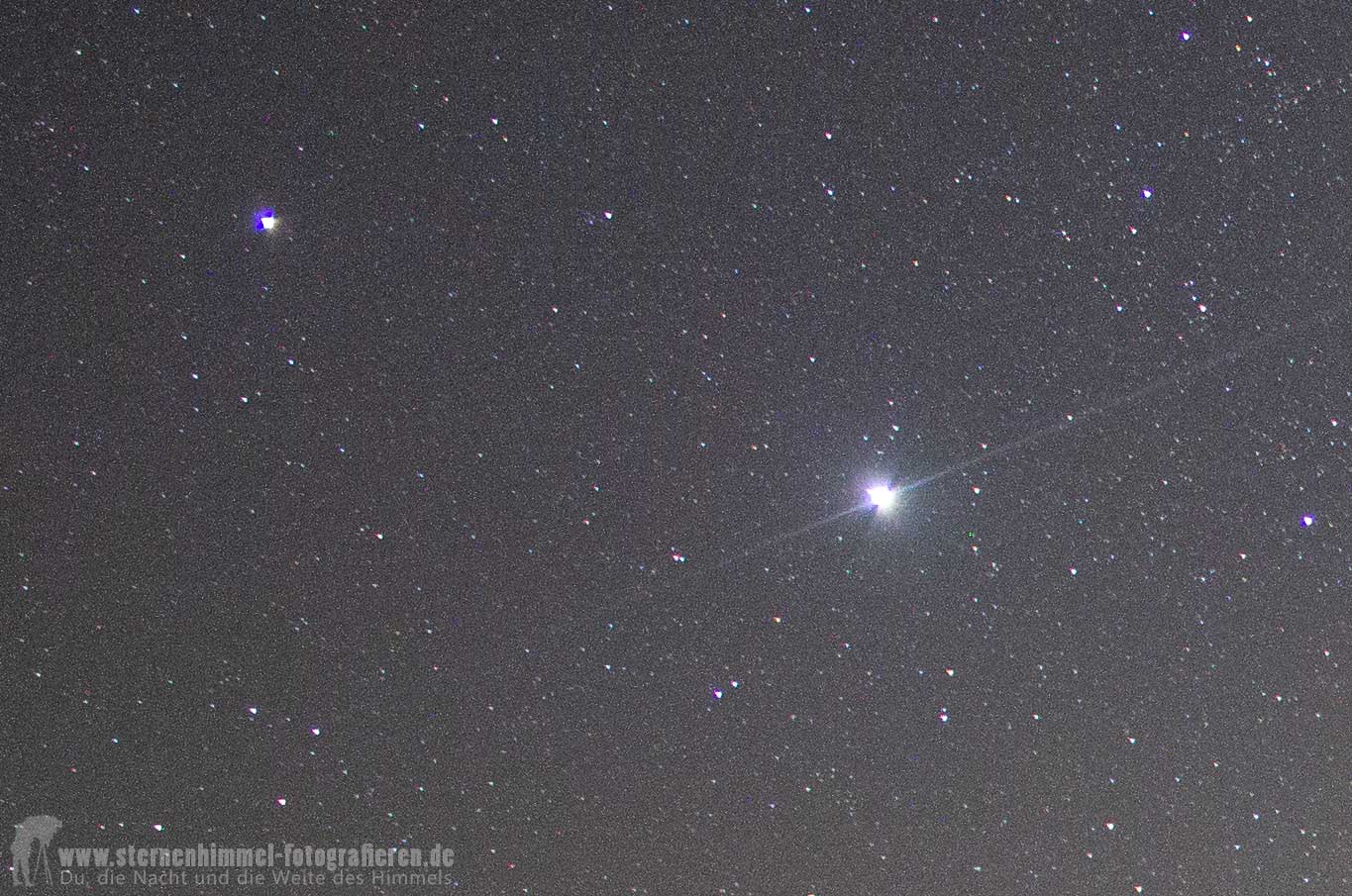 Kit-Objektiv 18-55 Abbildung Sterne, Randverzerrung. Milchstraße Astrofotografie