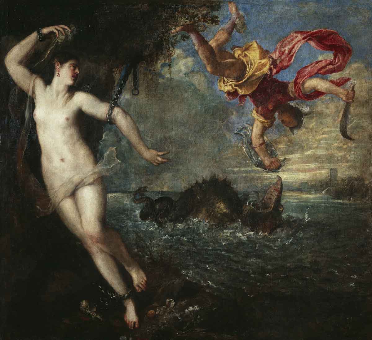 Perseus errettet Andromeda