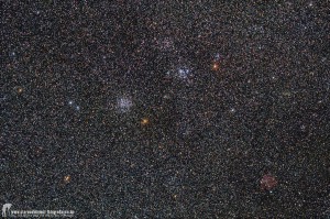 M46 + M47 - NGC 2409 + NGC 2423 - Widefield    